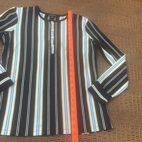 Brooks Brothers Women’s Striped Lounge Cotton Pj Top Size large - Picture 3 of 6